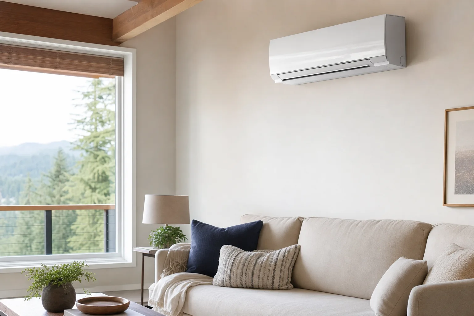 AC Repair in Greater Seattle — SPS Pro Services technician on a air conditioning job